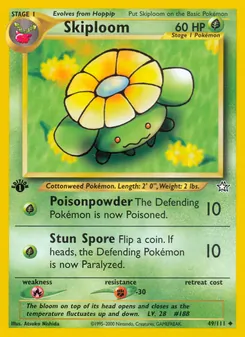 Matching English Skiploom card