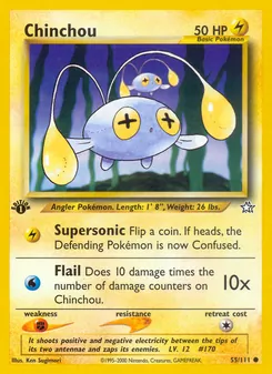 Matching English Chinchou card