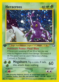 Matching English Heracross card