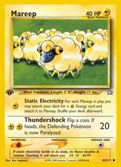 Matching English Mareep card