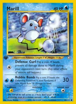 Matching English Marill card