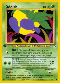 Matching English Oddish card