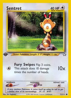 Matching English Sentret card