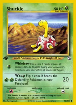 Matching English Shuckle card