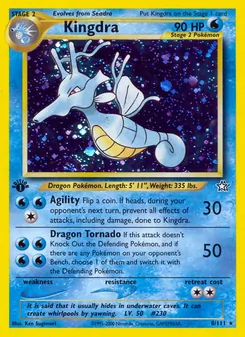 Matching English Kingdra card
