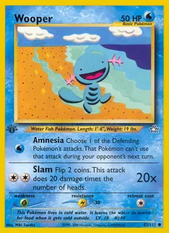 Matching English Wooper card