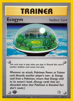Matching English Ecogym card
