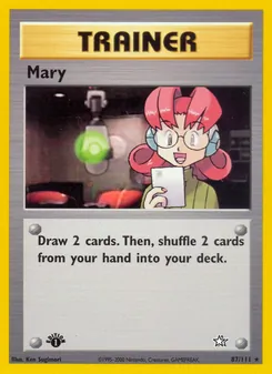 Matching English Mary card