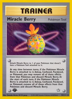 Matching English Miracle Berry card