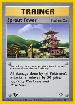 Matching English Sprout Tower card