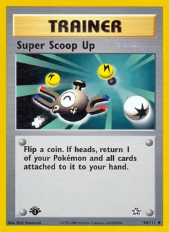 Matching English Super Scoop Up card