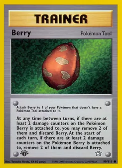 Matching English Berry card