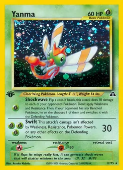 Matching English Yanma card