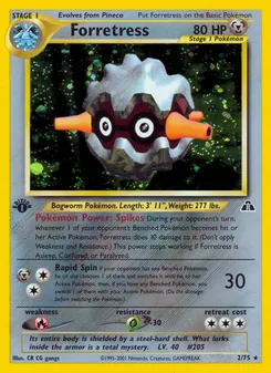 Matching English Forretress card