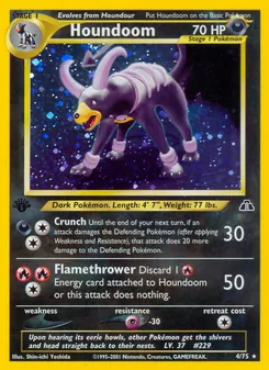 Matching English Houndoom card