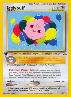Matching English Igglybuff card