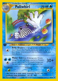 Matching English Poliwhirl card