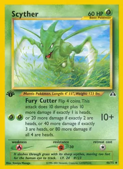 Matching English Scyther card