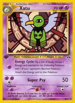 Matching English Xatu card