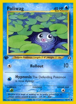 Matching English Poliwag card