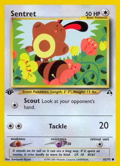Matching English Sentret card