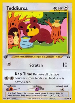 Matching English Teddiursa card