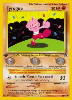 Matching English Tyrogue card