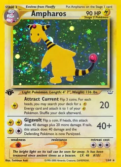 Matching English Ampharos card