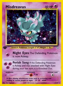 Matching English Misdreavus card