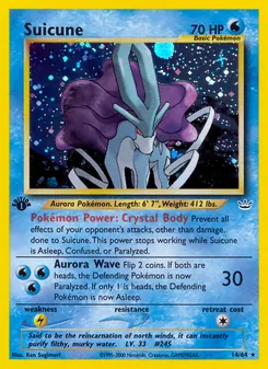 Matching English Suicune card