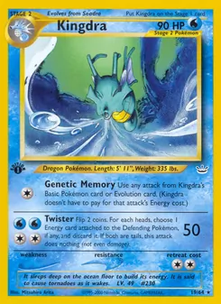 Matching English Kingdra card