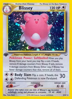 Matching English Blissey card