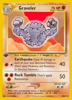 Matching English Graveler card