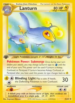 Matching English Lanturn card