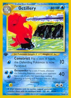 Matching English Octillery card