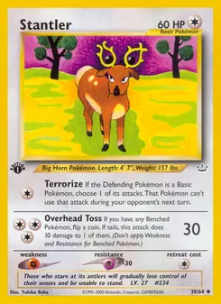 Matching English Stantler card