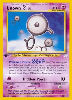 Unown [B], Neo Revelation 39