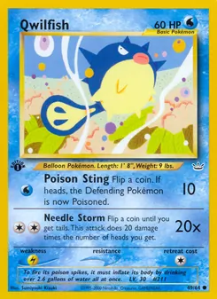 Matching English Qwilfish card