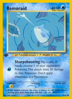 Matching English Remoraid card