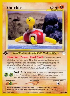 Matching English Shuckle card