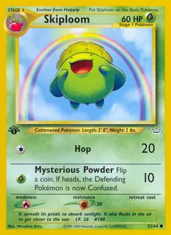 Matching English Skiploom card