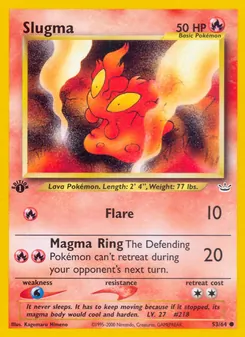 Matching English Slugma card