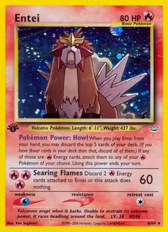 Matching English Entei card