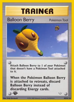 Matching English Balloon Berry card