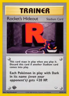 Matching English Rocket's Hideout card