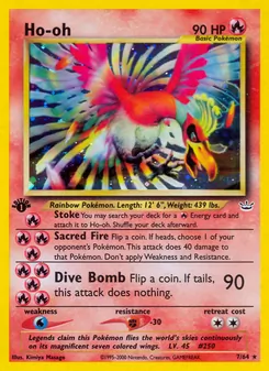 Matching English Ho-Oh card