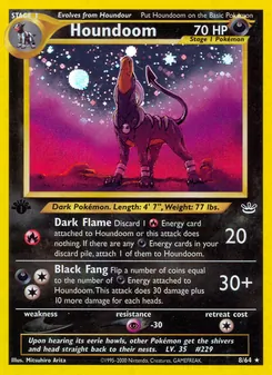 Matching English Houndoom card