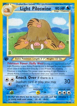 Light Piloswine, Neo Destiny 26